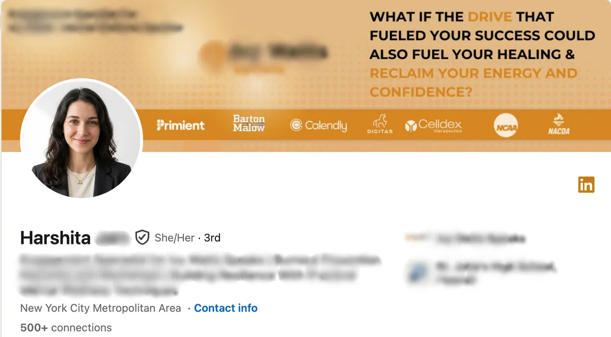 LinkedIn Profile - Harshita