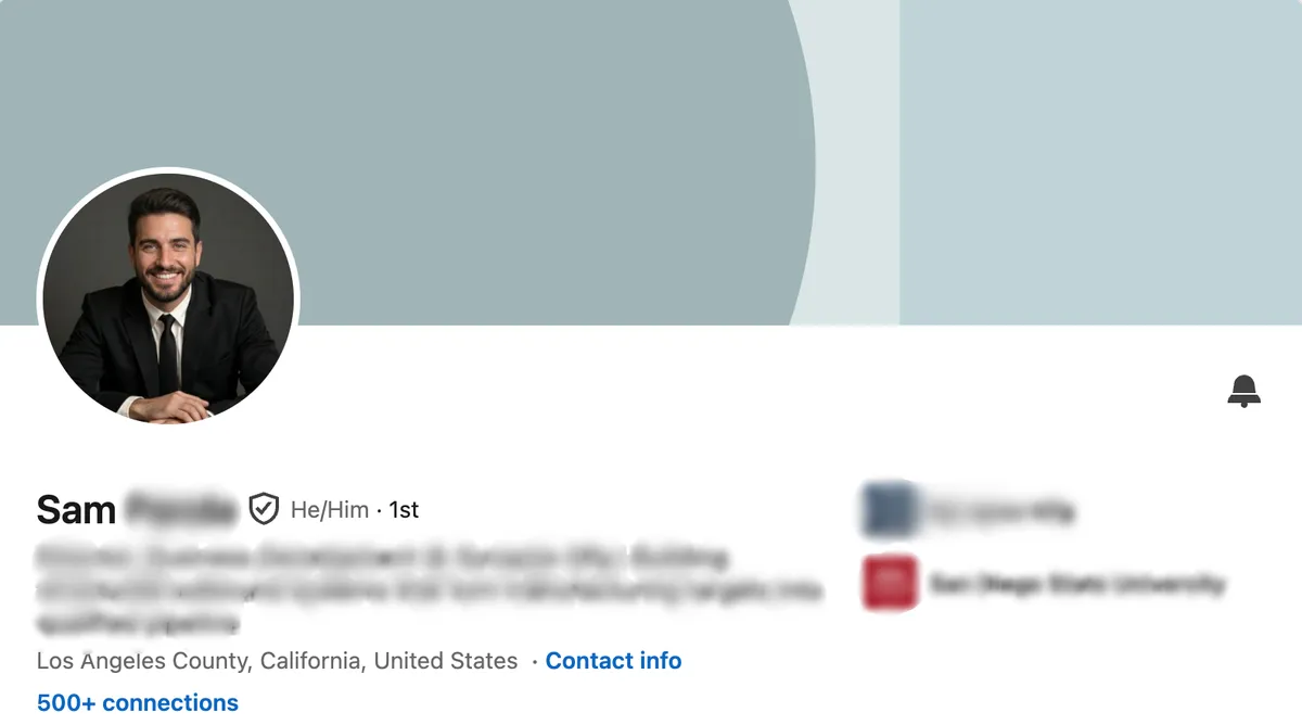 LinkedIn Profile - Sam